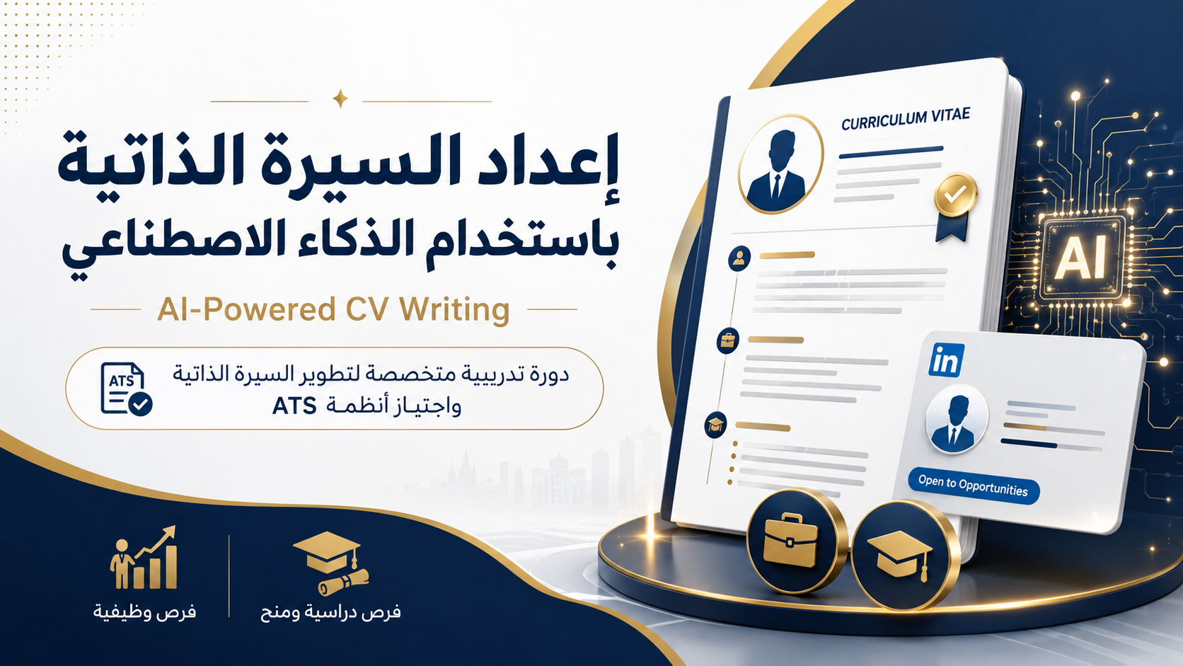 إعداد السيرة الذاتية باستخدام الذكاء الاصطناعي